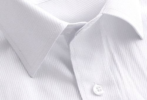Collar of a snow-white shirt