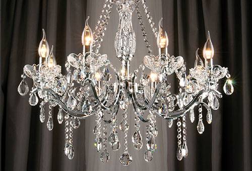 Contemporary crystal chandelier
