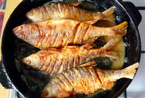 Pesce persico fritto