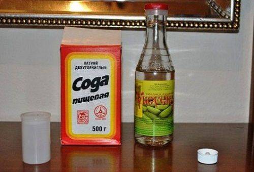 soda and vinegar