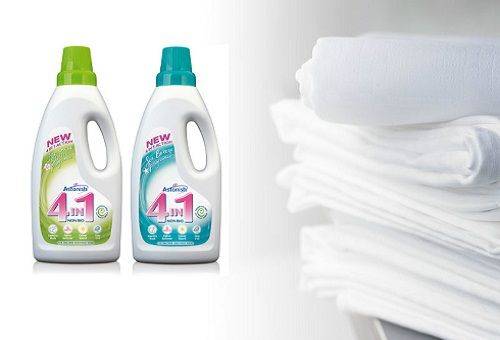 clean linen and washing gel