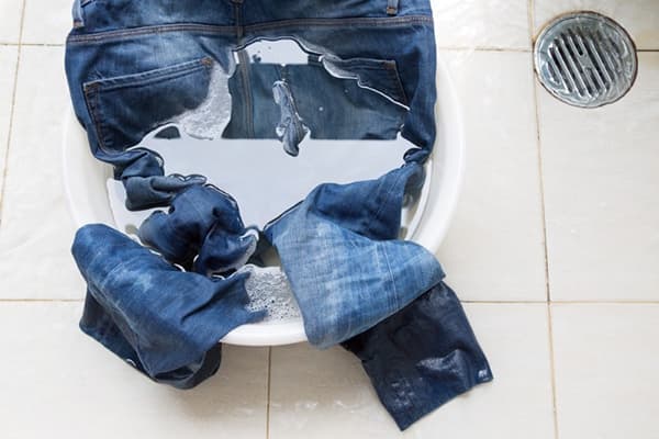 Umývané džínsy