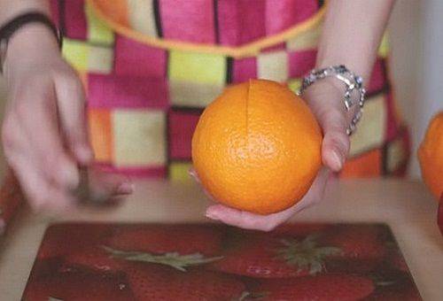 peeling oransje