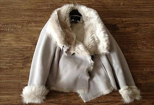 Artificial sheepskin coat