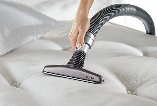 vacuuming the mattress
