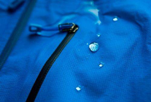 jaqueta de membrana azul