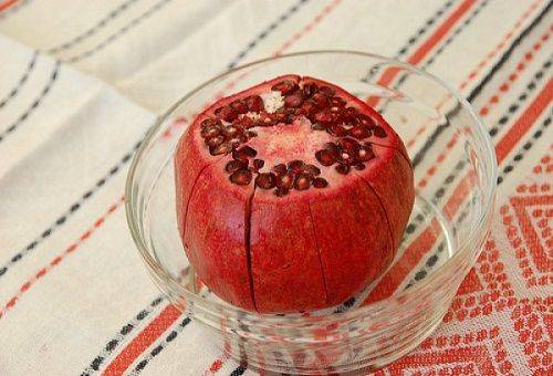 chopped pomegranate