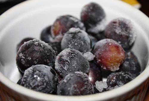 frozen grapes