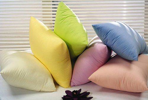 multi-colored pillows