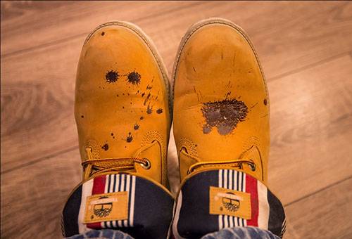 Замърсени обувки Nubuck