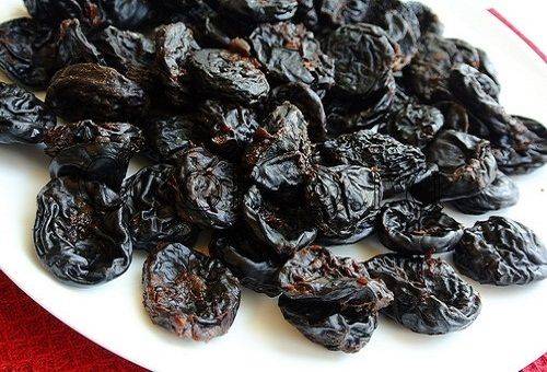 dried prunes on a plate