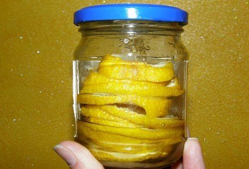 candied lemons in a jar