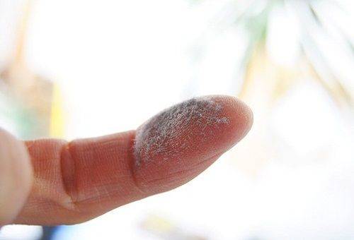 poussière de doigt