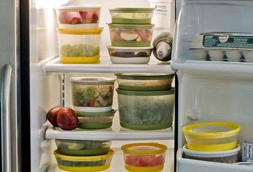food in the refrigerator