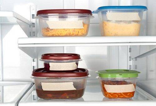 food in the refrigerator