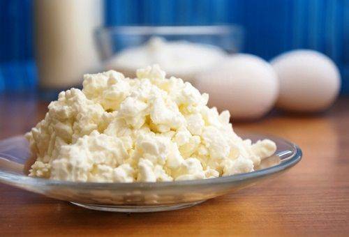 cottage cheese on a plate