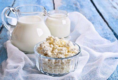 cottage cheese and milk
