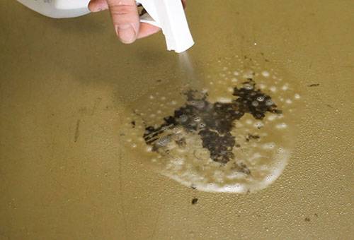 Cement stain removal