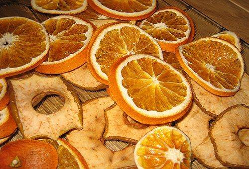 sušené pomaranče