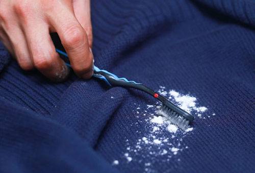Removing petrol stains from clothing