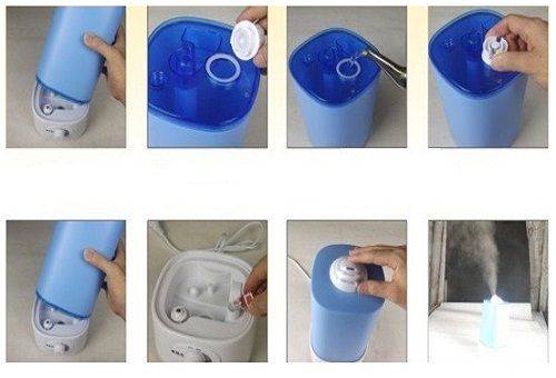 step-by-step humidifier cleaning