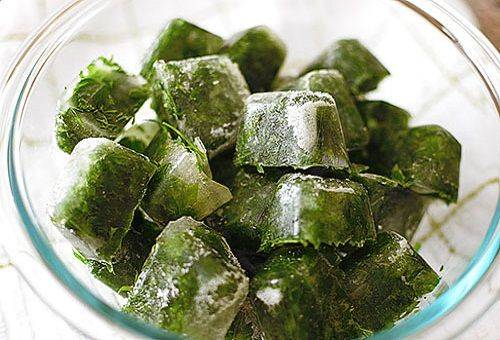 frozen parsley cubes