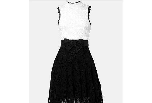 Black and white dress