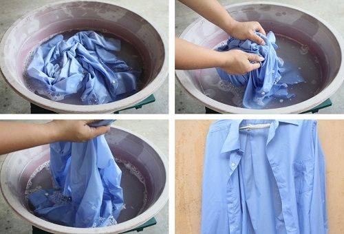 camisas de lavado a mano