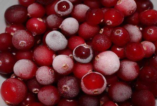 frozen lingonberries