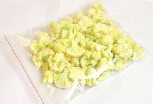 cauliflower in a bag