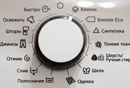Le régulateur d'un mode de fonctionnement de la machine à laver