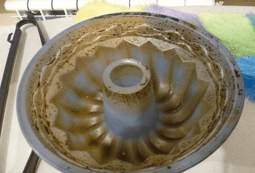 molde de silicone após o cozimento