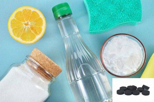 vinegar soda and activated carbon