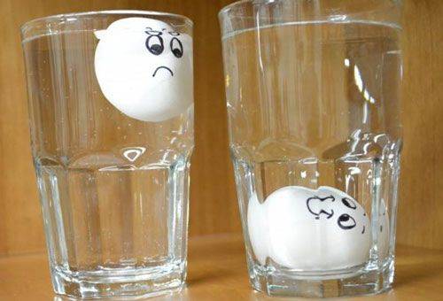 eggs in glasses