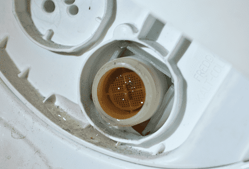 Mesh filler pipe washing machine