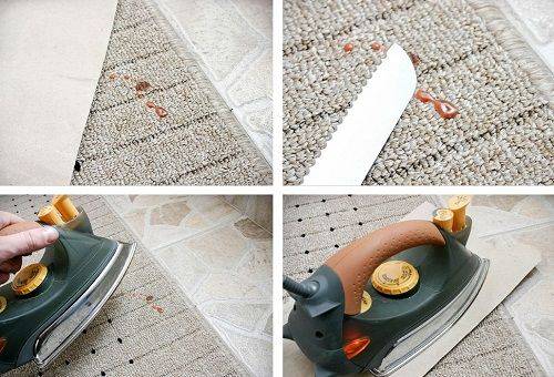 премахване на килими