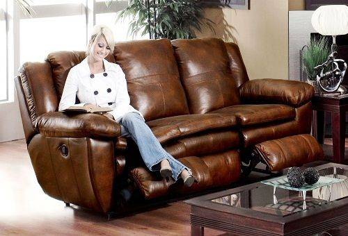 leather furniture in the house