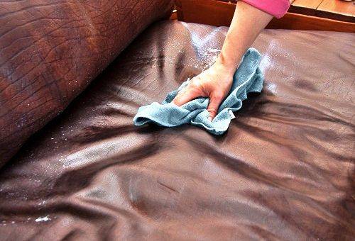 limpador de sofá de couro