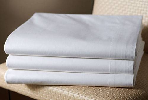 Clean white tablecloths