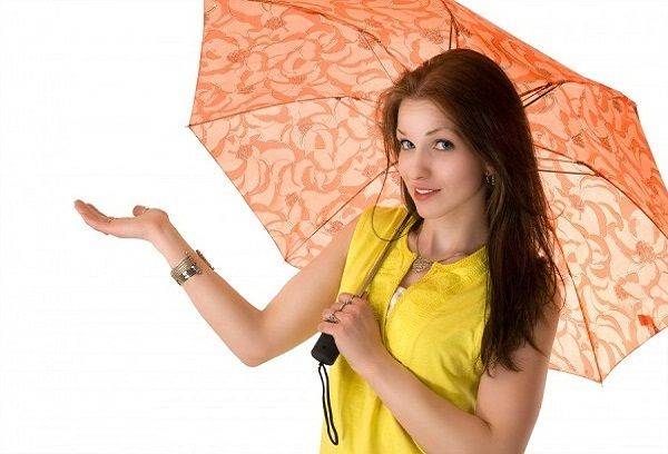 Lány esernyő