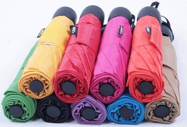 Umbrellas of different colors