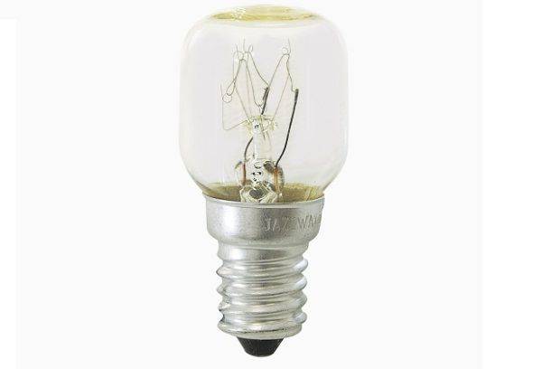 Miniature incandescent lamp for refrigerators