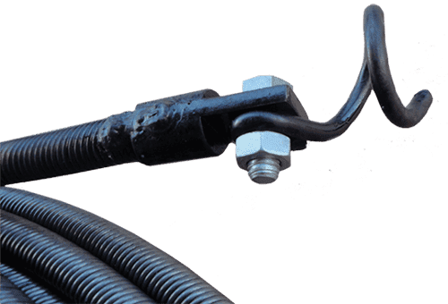 Plumbing cable with nozzle