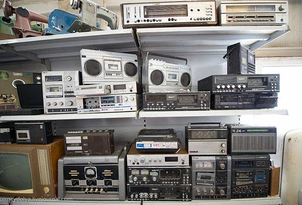 Old tape recorders