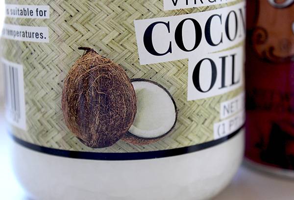 Jar of coconut oil