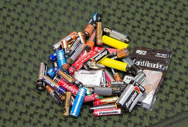 Изразходвани батерии