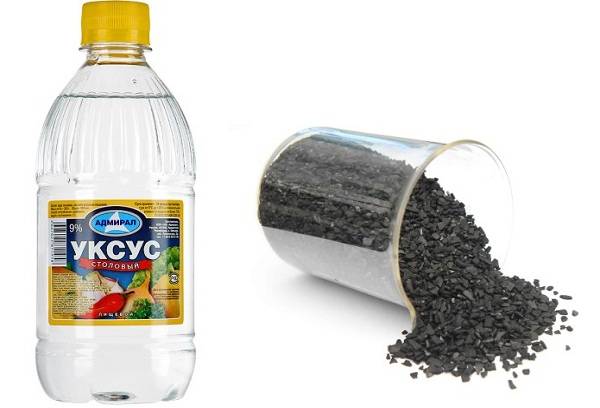 activated carbon and vinegar