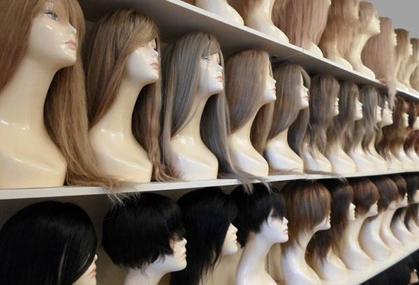 Assortment of wigs