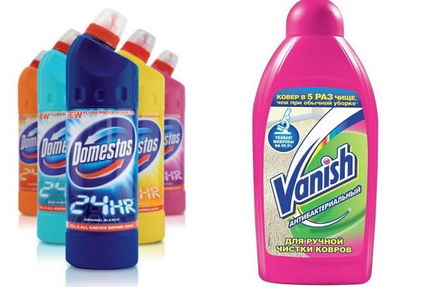 Vanish and Domestos