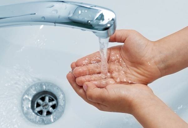 lavagem das mãos